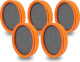 Vijf vervangingsfilters voor de draadloze Philips Geschikt voor SpeedPro en SpeedPro Aqua stofzuigers, modelnummer FC8009/01. Ook inbegrepen zijn filters die geschikt zijn voor de Philips modellen FC6726, FC6727, FC6723 — thumbnail 1