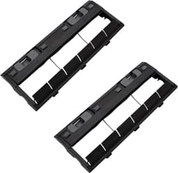 2 stuks Hoofdborstelafdekking - geschikt voor Ecovacs Deebot Ozmo -X1-serie - T8 - T5 - T9 - T10 - T20 - N5 - N8 - N9 - N8pro - klitvrije borstel - zwart — thumbnail 1
