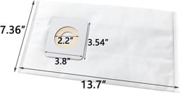 Vervangende stofzuigerzakken - 6 stuks - geschikt voor BISSELL Style 7 - geschikt voor Powerforce 3522 - 3525 - 71Y7 - 1739 - Powerlifter Pet 2019-serie - Lift-Off Plus - Powerglide en Powertrak — thumbnail 5