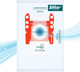 Sillar Stofzuigerzakken synthetisch - anti-allergeen - 4 filterlagen - vervanging voor BBZ41FGALL/ 17000940 /17003048 - geschikt voor stofzuigers Bosch GL20 GL30 GL45 Serie 2 4 6 8 Compaxx, Siemens - 4 stuks — thumbnail 4
