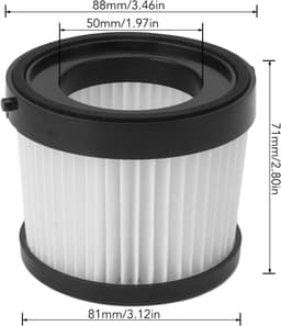 2-delige Herbruikbare Filtercartridges - Geschikt voor DCV501LN Droge Vacu眉mstoffilters — thumbnail 2