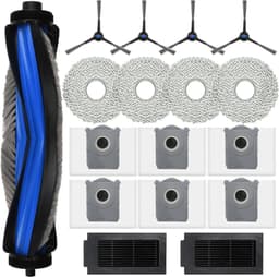Accessoires Geschikt voor Ecovacs Deebot T50 Omni/T50 Pro Omni/T50 Max Pro, JKOISL 1 x hoofdrolborstel, 6 x stofzak, 4 x zijborstels, 2 x filter 4 x dweildoeken, reserveonderdelen zuigrobot, accessoireset — thumbnail 1