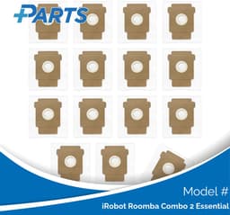 iRobot Roomba Combo 2 Essential Stofzakken (15 Stuks, Plus.Parts® alternatief voor 4849916) — thumbnail 1