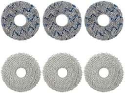 6 stuks accessoires wisdoeken voor Ecovacs Deebot T50 Pro Omni/N30 Pro Omni/T30 Pro/T30S/T20 Omni/T10 Omni/X1 Omni/X2 Omni robotstofzuiger, herbruikbare en wasbare reserveonderdelen — thumbnail 1
