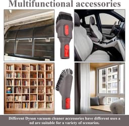 5-in-1 Stofzuigeraccessoireset - Vervangende Accessoireset - Borsteltool - Mondstukset - Draadloze Stofzuiger - Universele Mondstuk- en Accessoireset - Geschikt voor Dyson Stofzuiger V7, V8, V10, V11, V12, V15 — thumbnail 2