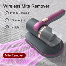 Fubzz Matrasreiniger - UV-C Stofzuiger Tegen Huisstofmijt - Draadloos En Compact - Ultraviolet Sterilisatie - 10000Pa Zuigkracht - USB Oplaadbaar — thumbnail 5