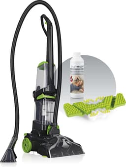 CLEANmaxx tapijtreiniger AquaStream Plus | 3 in 1: wassen, reinigen, stofzuigen | Natte stofzuiger met vibrerende borstels en zijborstels | Waszuiger met meubelmondstuk, shampoo en reserveborstel — thumbnail 1