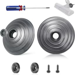 Vervangende V-Ball Wielen voor Dyson V6/V7/V8/V10/V12 & DC58/59/62/72/74 – 2x Wielen + Schroeven & Bevestigingen + Mini Schroevendraaier – Voor Direct Drive Zuigmond — thumbnail 1