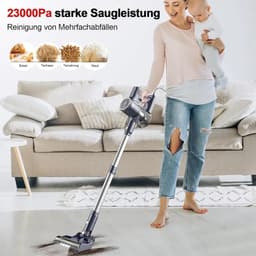 RM Store® - Steelstofzuiger Met Draad - Stokstofzuiger - Stofzuiger - Verschillende Opzetstukken - LED Lampen - Tapijt - Vloer - Dieren - Blauw — thumbnail 3