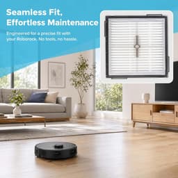 HEPA filters set van 4 - vervangingsaccessoires - wasbaar - efficiënt voor Robo.rock Q10 S5/Q10 S5+ - m-winkel — thumbnail 5