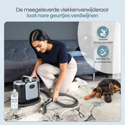 Verte Meubelreiniger - PRO Tapijtreiniger – Natstofzuiger voor Bekleding met Stoom – Stoomreiniger van 100 °C – Bankreiniger – Natstofzuiger voor Bekleding – Inclusief Reinigingsmiddel – 1650 W – Matrasreiniger — thumbnail 5