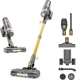 Steelstofzuiger - Draadloze Krachtpatser - Huis Reinigen - Automatische Zuigkracht - 75 Min Werktijd - Goud — thumbnail 1