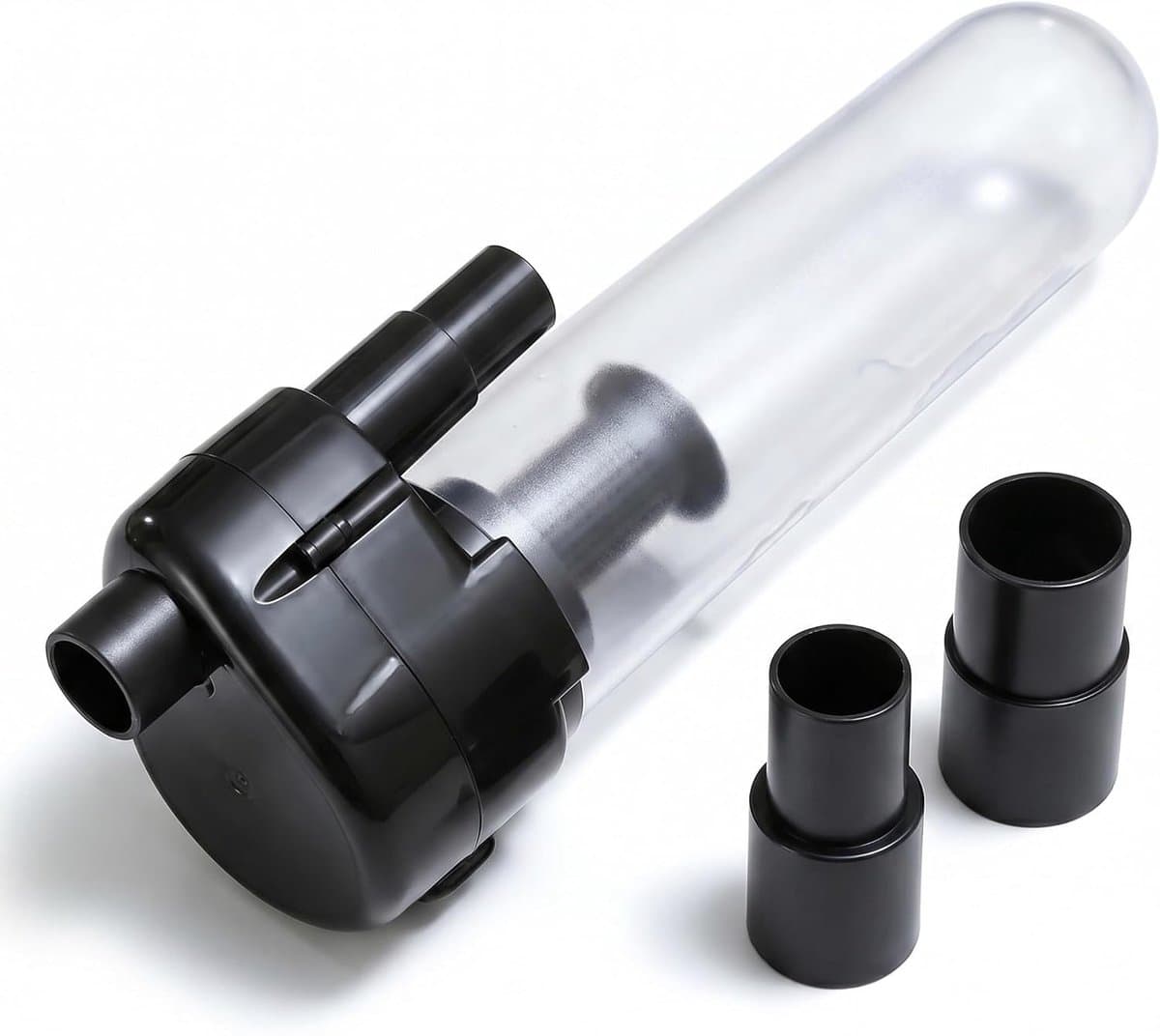 Cycloon Stofafscheider - Stofafscheider Cycloon - Stof Verzamelen - Effectieve Scheiding - 32mm Binnen/27mm Buiten - Transparant Zwart — afbeelding 1