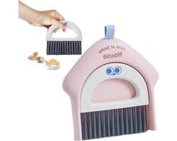 Mini Stoffer en Blik Set - Kleine Veegset - Snelle Schoonmaak - Compact Ontwerp