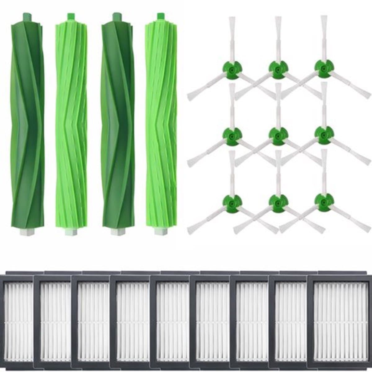 9x filter, 2x Hoofdborstel, 9x Zijborstel geschikt voor iRobot Roomba i7 en i7+ set — afbeelding 1