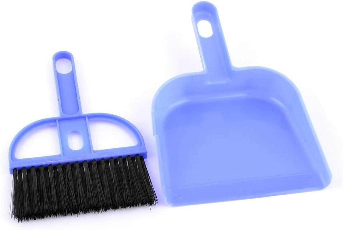 Mini Bezem Blik Set - Stoffer en blik - Kleine oppervlakken reinigen - Compact ontwerp - 17.5 x 11 cm — afbeelding 1