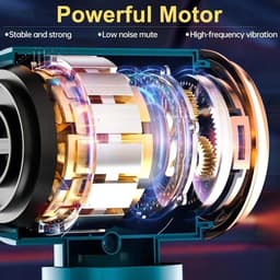 Draadloze Autostofzuiger - Handstofzuiger Auto - Auto Interieur Reinigen - Krachtige Zuigkracht - 500 Gram Capaciteit - Zilver — thumbnail 5