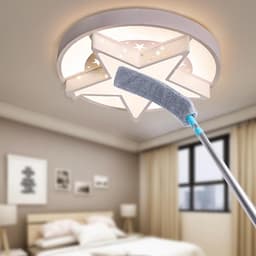 Microfiber Stofwisser - Platte Stofkop - Onder Apparaten Reinigen - Uitschuifbare Steel - Verstelbaar - Grijs — thumbnail 2