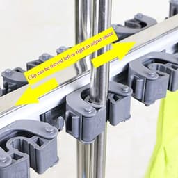 Dweilhouder - Vloeropberger - Reinigingsgereedschap Organiseren - Verwijderbare Waterbak - 38MM - Zilver — thumbnail 5
