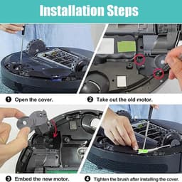 Dailygoods- Zijborstelmodulemotor - Compatibel met iRobot Roomba 500/600/700/800/900 - Reserveonderdelen - Vervangende motormodule - Betere reinigingsresultaten - Duurzaam ontwerp - Robotstofzuiger — thumbnail 4