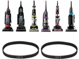 Dailygoods- Vervangende Banden 2 Stuks - Compatibel met ProHeat 2X Revolution Pet Pro - Vervangingsonderdeelnummer 1611129 - Premium Rubber Materiaal - Lange Levensduur - Stabiele Stofzuigerprestaties - Stofzuigerriem — thumbnail 2