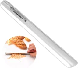 Kruimelverwijderaar Roestvrijstaal - Tafelreiniger Eten - Snel Tafel Schoon - Gebogen Rand Clip - Compact Lichtgewicht — thumbnail 1