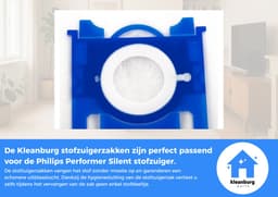 Kleanburg® - Geschikt voor Philips Performer Silent - Stofzuigerzakken - sbag - 20 stuks — thumbnail 3