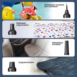 Hexinex Krachtige 180W Handstofzuiger met 8000 mAh Battery - Draagbaar en Uitzonderlijk Lange Gebruikstijd — thumbnail 5