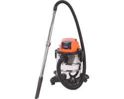 Natte en Droge Accu Stofzuiger 20 V met Roestvrijstalen Reservoir - 20 Liter Capaciteit