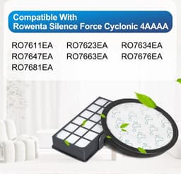 Twee vervangende filterpatronen geschikt voor de Rowenta Silence Force Cyclonic 4AAAA stofzuiger, compatibel met RO76xx modellen. — thumbnail 2