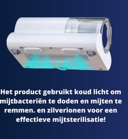Mijtenzuiger - Handstofzuiger Draadloos - Kruimeldief Snoerloos - Mini Stofzuiger - Kleine Stofzuiger - UV Bank / Bed Reiniger — thumbnail 3