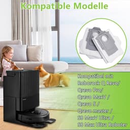 14x Vervangende Stofzakken – Geschikt voor Roborock Q Revo, Q Revo Pro, Q Revo MaxV, Q Revo S, Q Revo Master, S8 MaxV Ultra & S8 Max Ultra – 2,7L Grote Capaciteit – Accessoires & Onderdelen voor Robotstofzuigers. — thumbnail 3