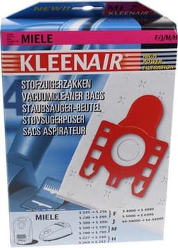 Kleenair Stofzuigerzakken - HPF MI7 Miele F/J/M/H - 4 stuks + 1 Filter — thumbnail 3