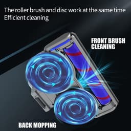 Geschikt voor Dweilopzetstuk voor Dyson V15 V11 V10 V8 V7 stofzuiger, dweilopzetstuk met afneembare watertank, afneembare zachte borstel voor gladde vloeren, 4 dweilpads, niet compatibel met Slim! — thumbnail 3