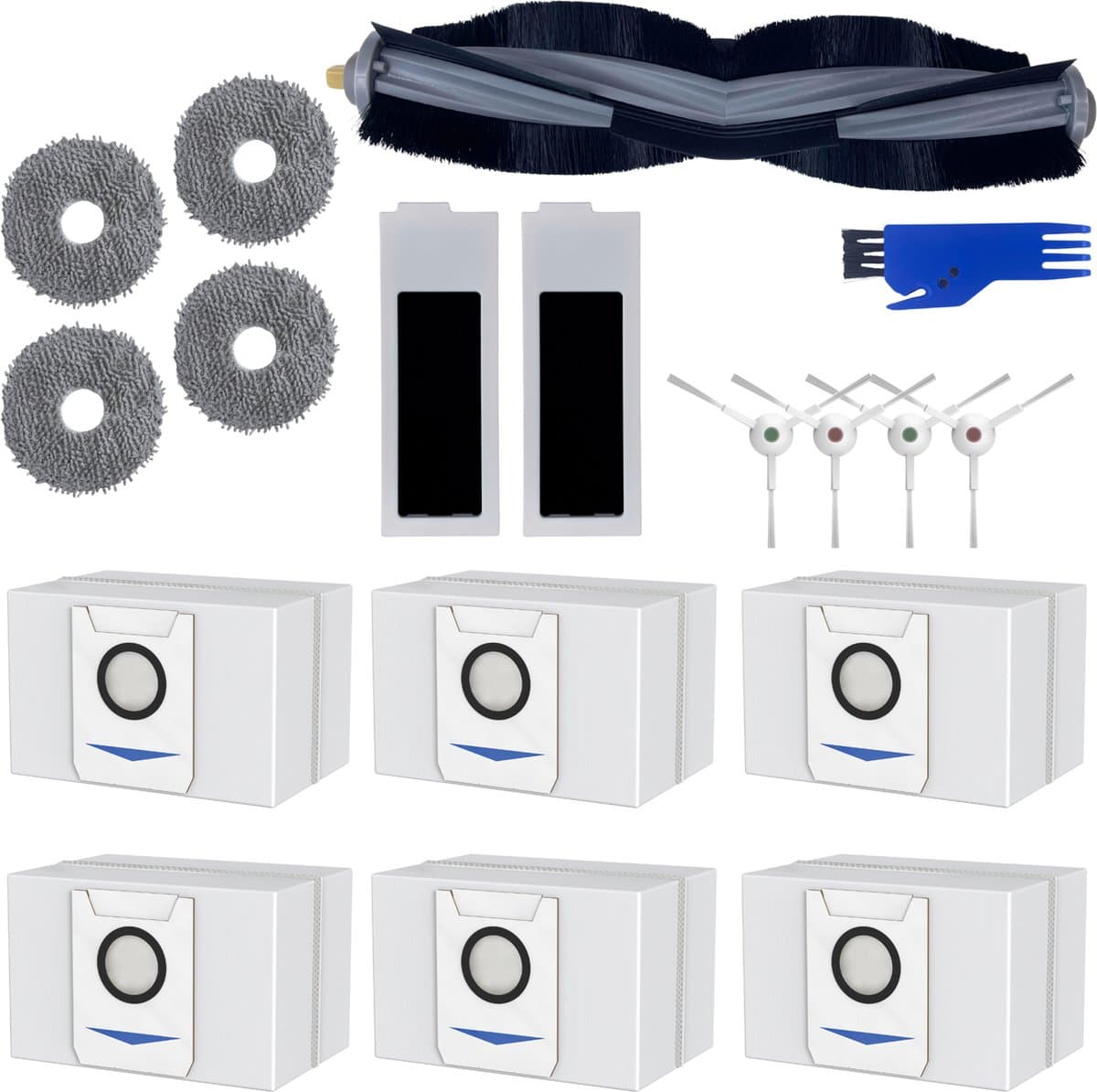 Accessoirespakket voor Ecovacs Deebot T20 Omni/T20E Omni - Zak/Filter/Dweil/Zijborstel/Afzuigrol — afbeelding 1