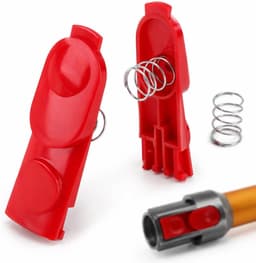 2 veervergrendelingsknoppen voor Dyson V7 V8 V10 V11 V15, rode bevestigingsclip voor gemotoriseerde borstel, zuigbuis - ShopVlot — thumbnail 1