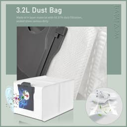 25-delige accessoireset voor Dreame L40 Ultra AE, L10s Ultra Gen 2, L10s Pro Ultra Heat, X30 Ultra en Mova E30 Ultra - 2 hoofdborstels, 6 stofzakken, 6 zijborstels, 4 filters, 6 dweilen — thumbnail 5