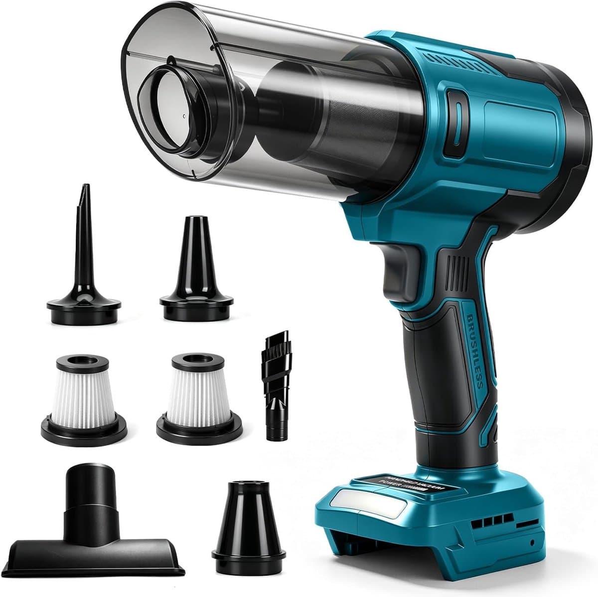 Accu-handstofzuiger compatibel met Makita 18 V accu borstelloze motor 100 W - ShopVlot — afbeelding 1