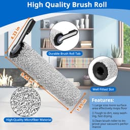 Borstelrol en HEPA-filter - 2+2 - voor Tineco Floor One S5/S5 Pro — thumbnail 2