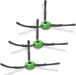 Zijborstels voor Robotstofzuiger - 3 Stuks - Zwart en Groen — thumbnail 1