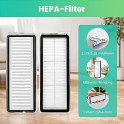 8 stuks HEPA-filter accessoires voor Roborock QV 35A, QV35S, Qrevo S, Qrevo Pro, Qrevo Curv, Qrevo Edge, Qrevo Curv S5X, Qrevo Edge S5A en Qrevo S5V robotstofzuiger — thumbnail 5