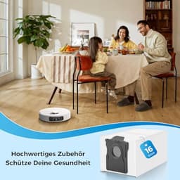 16 stofzakken (3,2L) voor Dreame L10s Ultra Gen 3/Gen 2, X50 Ultra Complete, X40 Master, Mova P50 Pro Ultra - vervangende zakken 60 dagen capaciteit, hoogwaardig 4-laags filter — thumbnail 4