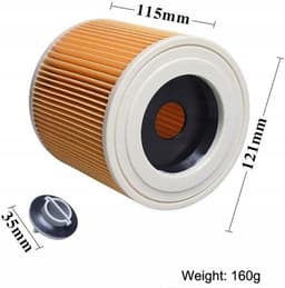 AreoSe - Stofzuigerzakken en filters voor Karcher WD3 WD2 Plus SE 4001 + filtr - 5 zakken + 1 filter — thumbnail 5