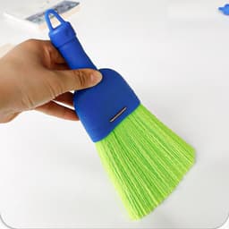 Handveger Set - Kleine Bezem Stoffer - Bureau Reinigen - Natuurlijke Vezelkop - 25 x 12 cm - Niet gespecificeerd — thumbnail 3