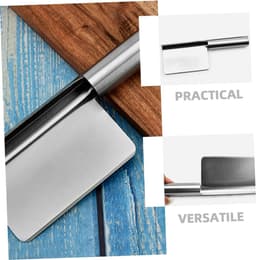 Kruimelveger Set - Broodschraper Keuken - Tafel Schoonmaken - Roestvrij Staal - 3 Stuks - Zilver — thumbnail 5