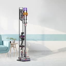PromoHome Draadloze Stofzuigerhouder - Metalen Wandbevestiging - Universele Compatibiliteit - Ruimtebesparend Ontwerp - Zwarte Kleur — thumbnail 3