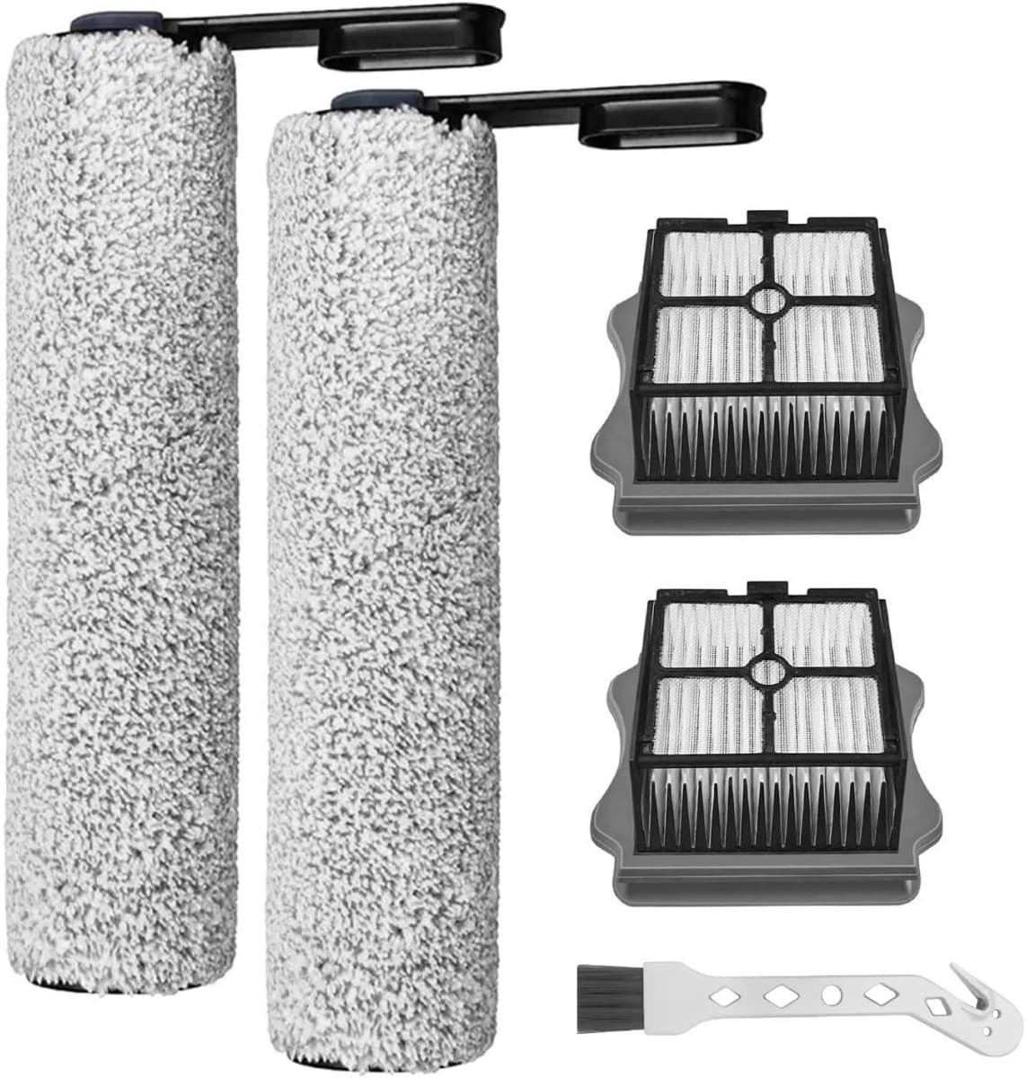 GELLDG Vervangende rolborstels voor stofzuiger - Inclusief 2 rolborstels, 2 filters en 1 reinigingsborstel - Vervangende rolborstels en filters - Geschikt voor Tineco Floor One S5 / S5 Pro / S5 Pro 2 / S5 Extreme — afbeelding 1