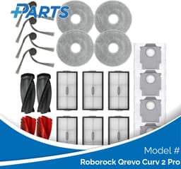 Roborock Qrevo Curv 2 Pro Onderhoudsset (Plus.Parts® alternatief voor 8.02.0388) — thumbnail 1