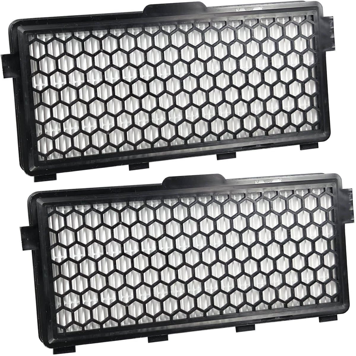 Multaparts® HEPA Filter geschikt voor Miele SF-AH50 / 7226170 | Inclusief koolstof tegen geurtjes | Set van 2 stuks | O.a. geschikt voor Miele Compact C1, Complete C2, Complete C3, S4 (S4000 > S4999), S5 (S5000 > S5999), S8 (S8000 > S8999) — afbeelding 1