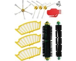 Reserveonderdelenset Geschikt voor Roomba 500-serie - compatibel met Roomba 510 530 535 545 550 555 560 570 575 580 585 595... (alle modellen) - rolpakket, filter, zijborstels